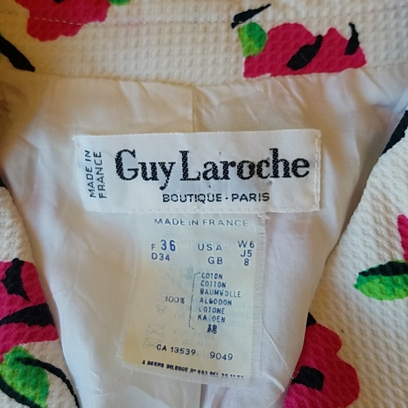 Vintage Guy LaRoche cotton pique jacket - Picture 6 of 10